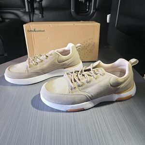 OrthoComfoot ZGBX26B Men's Khaki Ortho Fashion Sneakers Size EUR 42 (9 US) NEW